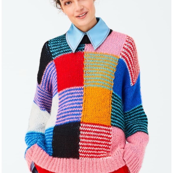 STINE GOYA Sweaters - STINE GOYA Sana Color block, Crew Neck Sweater, XL